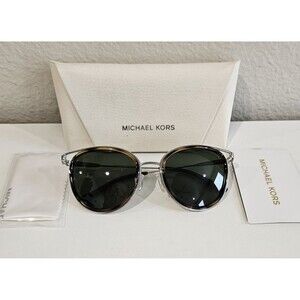 MICHAEL KORS MK1025 Havana Silver Tortoise Green 52 mm Women's Sunglasses